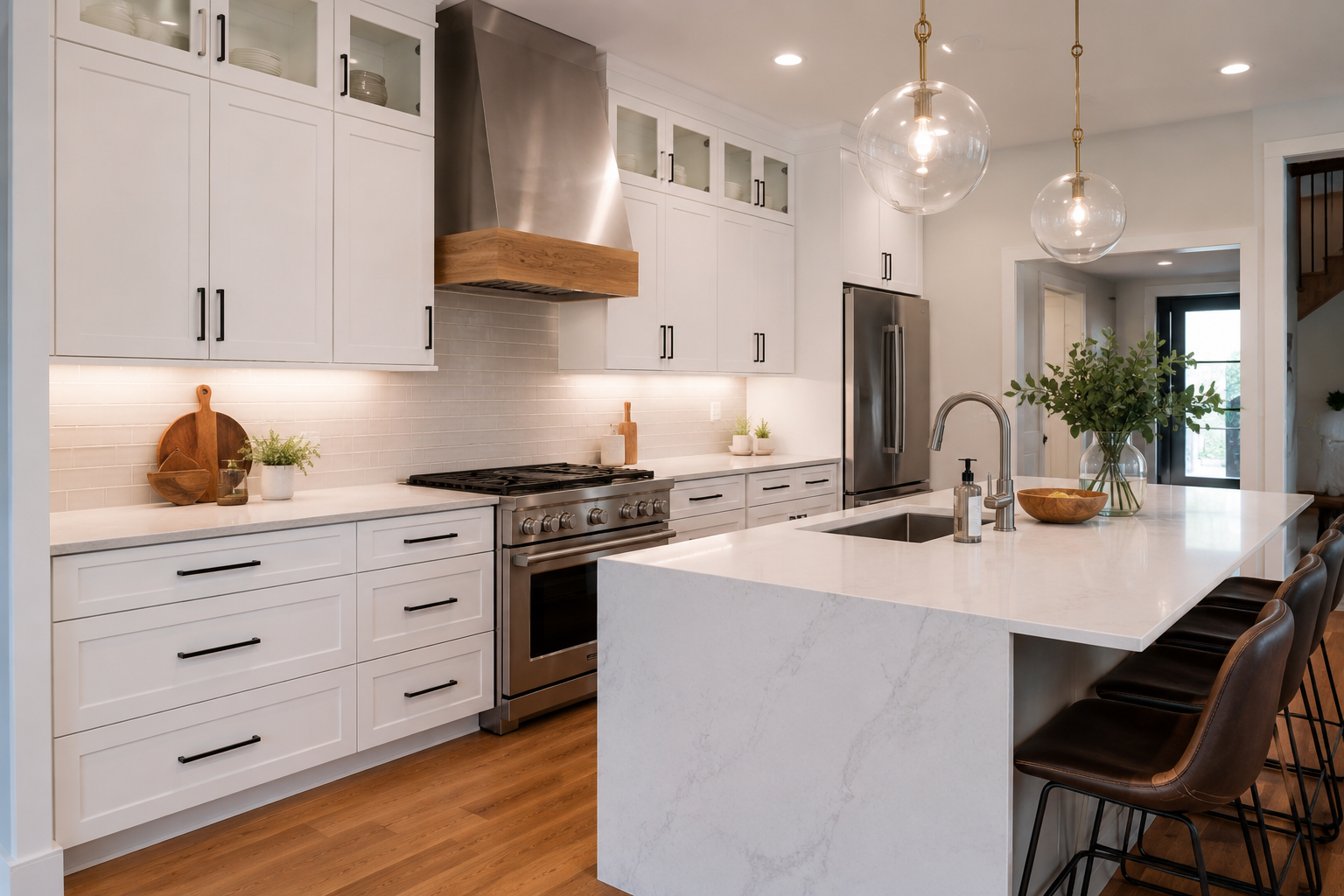 Modern contrast kitchen