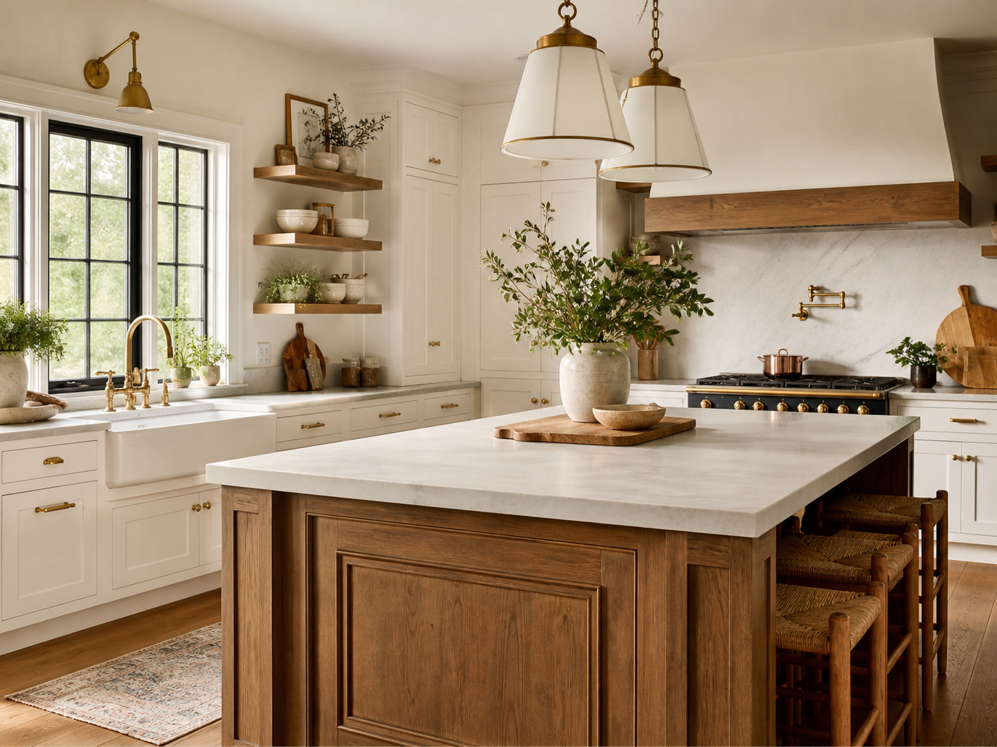 Warm wood kitchen